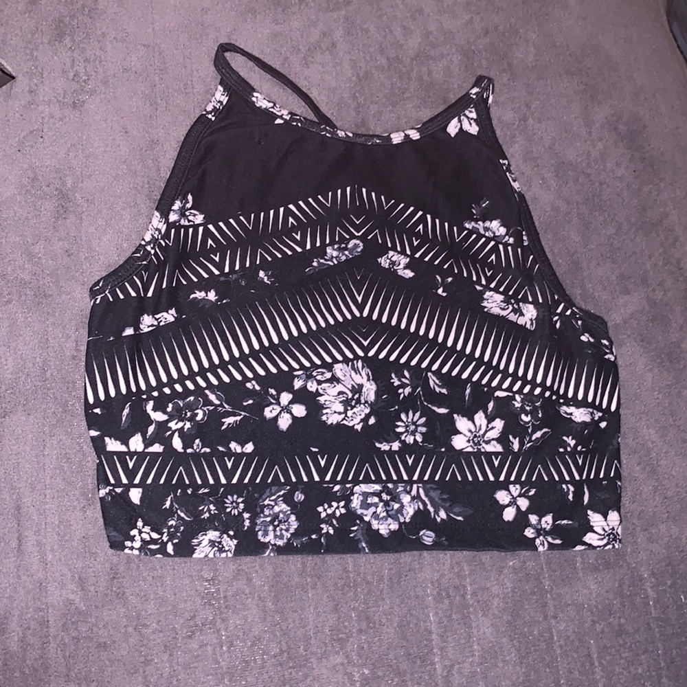 Cute Hawaiian Beach Crop Top